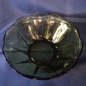 Anchor Hocking Green Bowl 8" No Chips or Cracks (7e7)